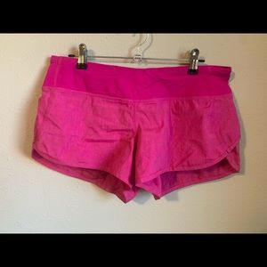 Lululemon Pink Speed Up Shorts Size 6